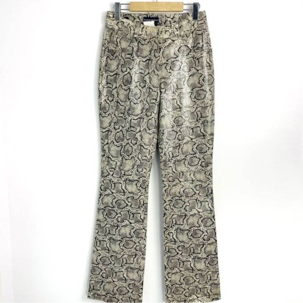 Genuine Leather Snake Print Pants Sz 28